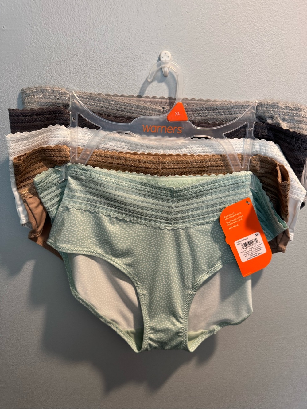 Warner's Women's Seamless Bikini Panty -variety colors  (5 Pack) New Size XL